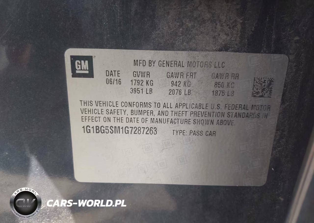 2016 Chevrolet Cruze Premier Auto VIN:1G1BG5SM1G7287263 - 9
