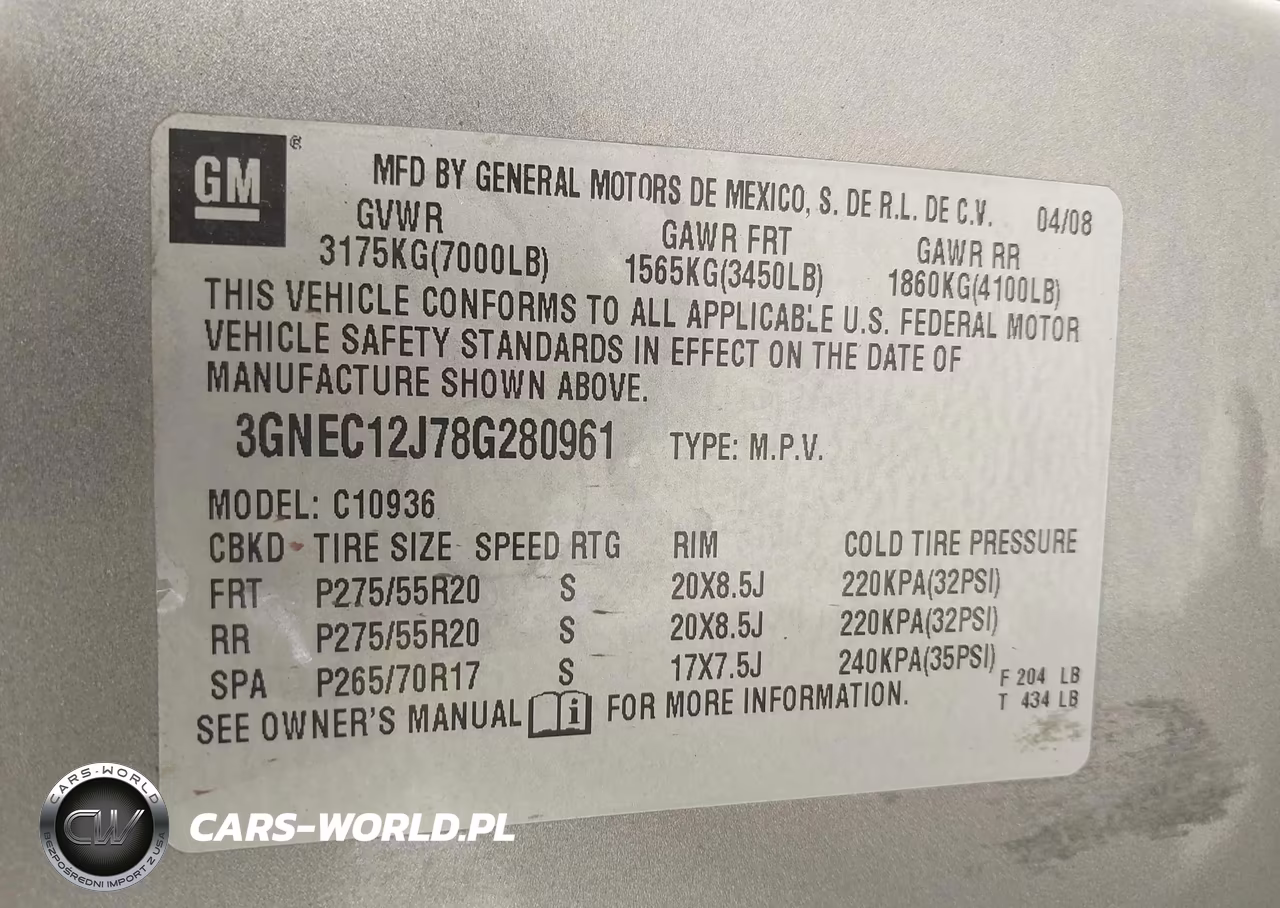 2008 Chevrolet Avalanche 1500 Ltz VIN:3GNEC12J78G280961 - 9