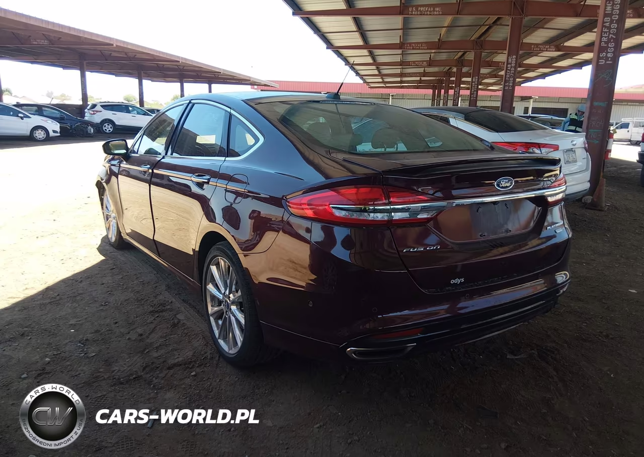 2017 Ford Fusion Platinum-Titanium VIN:3FA6P0D98HR267130 - 3