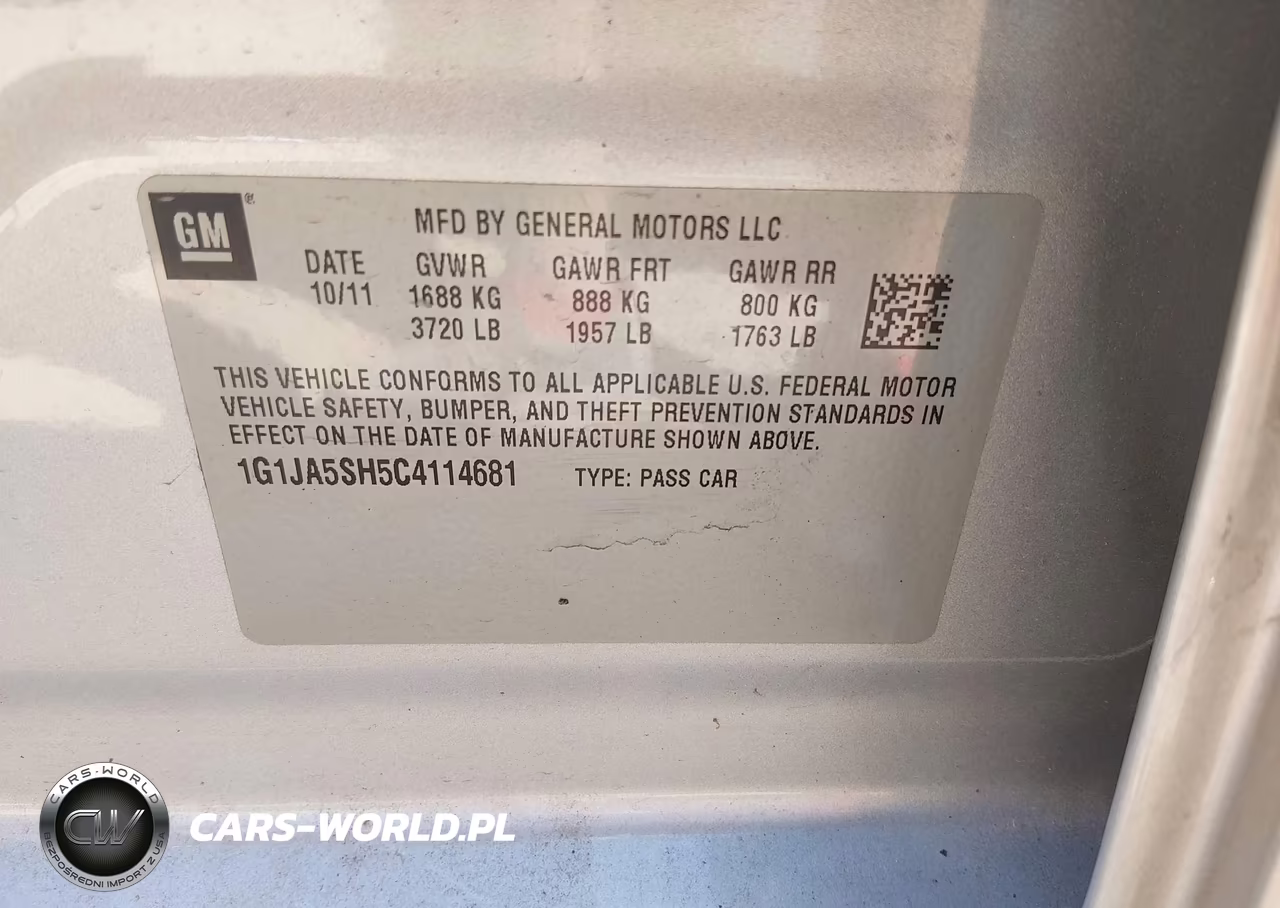 2012 Chevrolet Sonic 2Ls VIN:1G1JA5SH5C4114681 - 9
