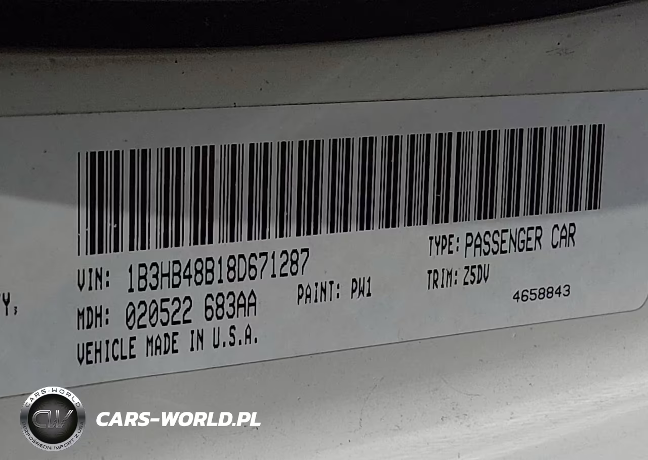 2008 Dodge Caliber Sxt VIN:1B3HB48B18D671287 - 9