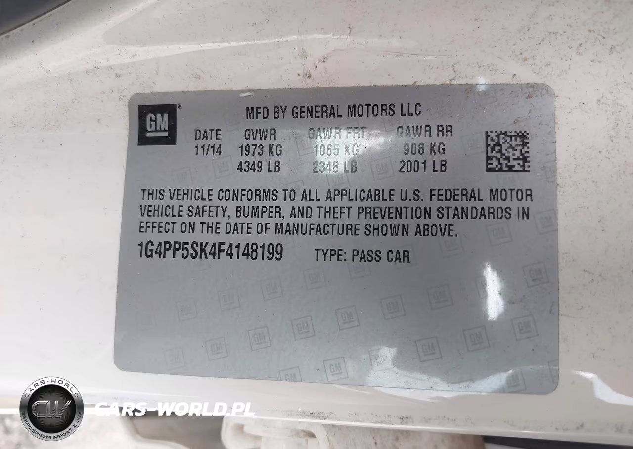 2015 Buick Verano VIN:1G4PP5SK4F4148199 - 9