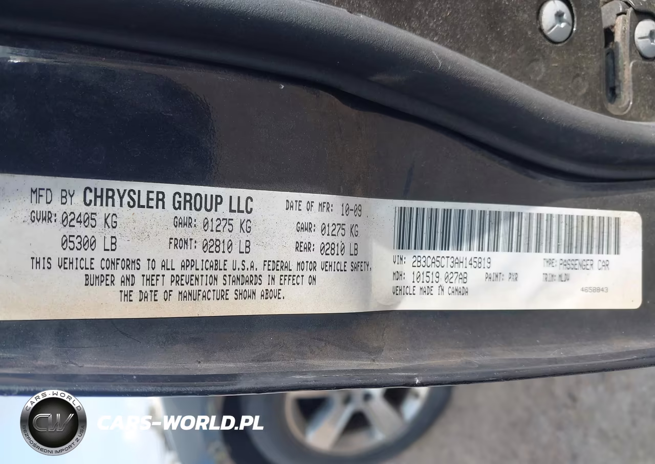 2010 Dodge Charger R-T VIN:2B3CA5CT3AH145819 - 9