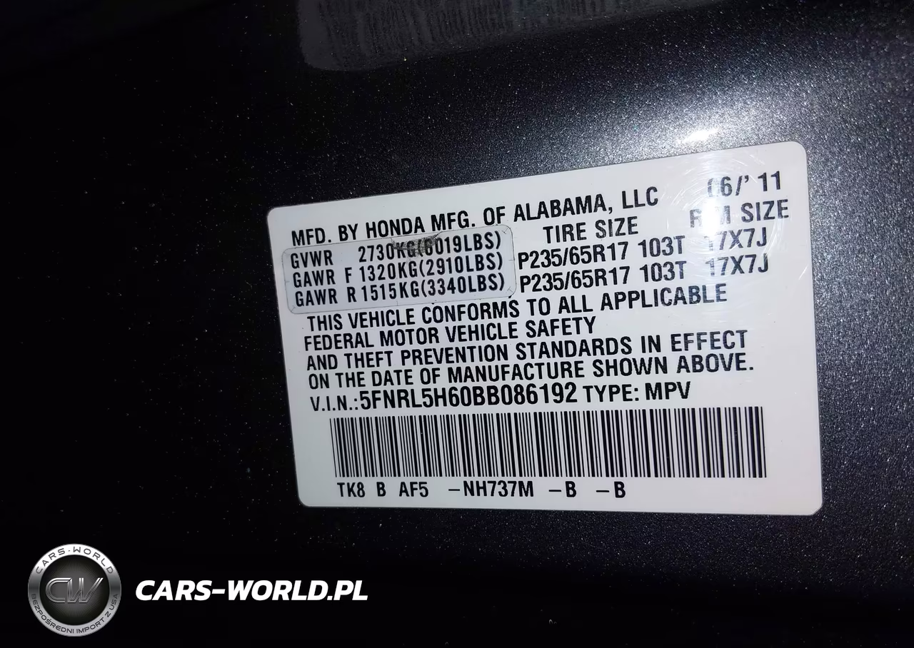 2011 Honda Odyssey Ex-L VIN:5FNRL5H60BB086192 - 9