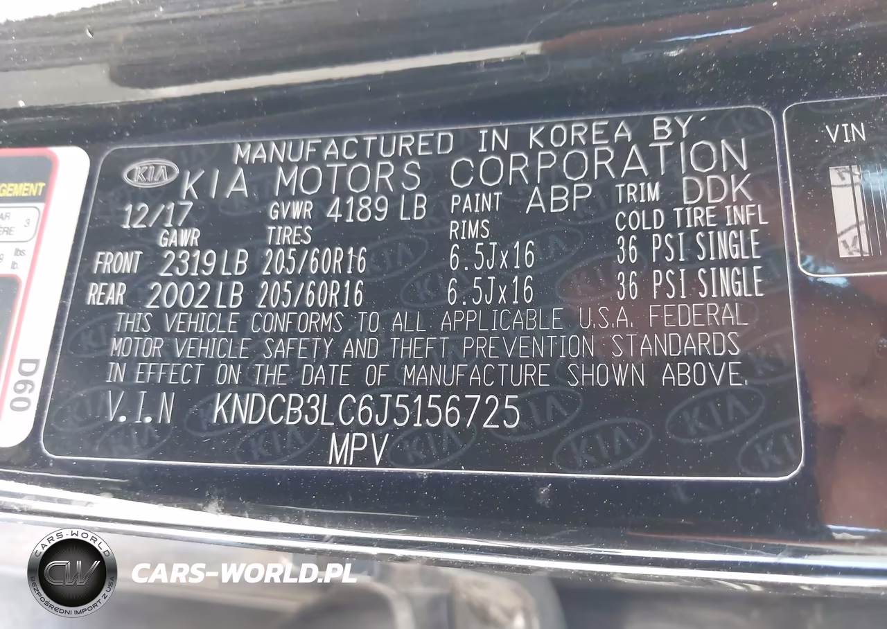 2018 Kia Niro Lx VIN:KNDCB3LC6J5156725 - 9