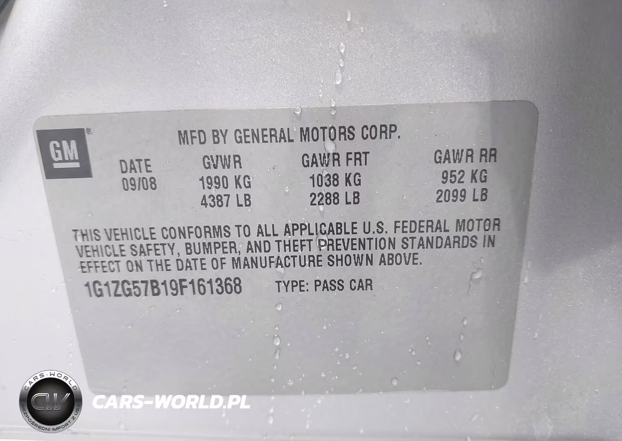2009 Chevrolet Malibu Ls VIN:1G1ZG57B19F161368 - 9