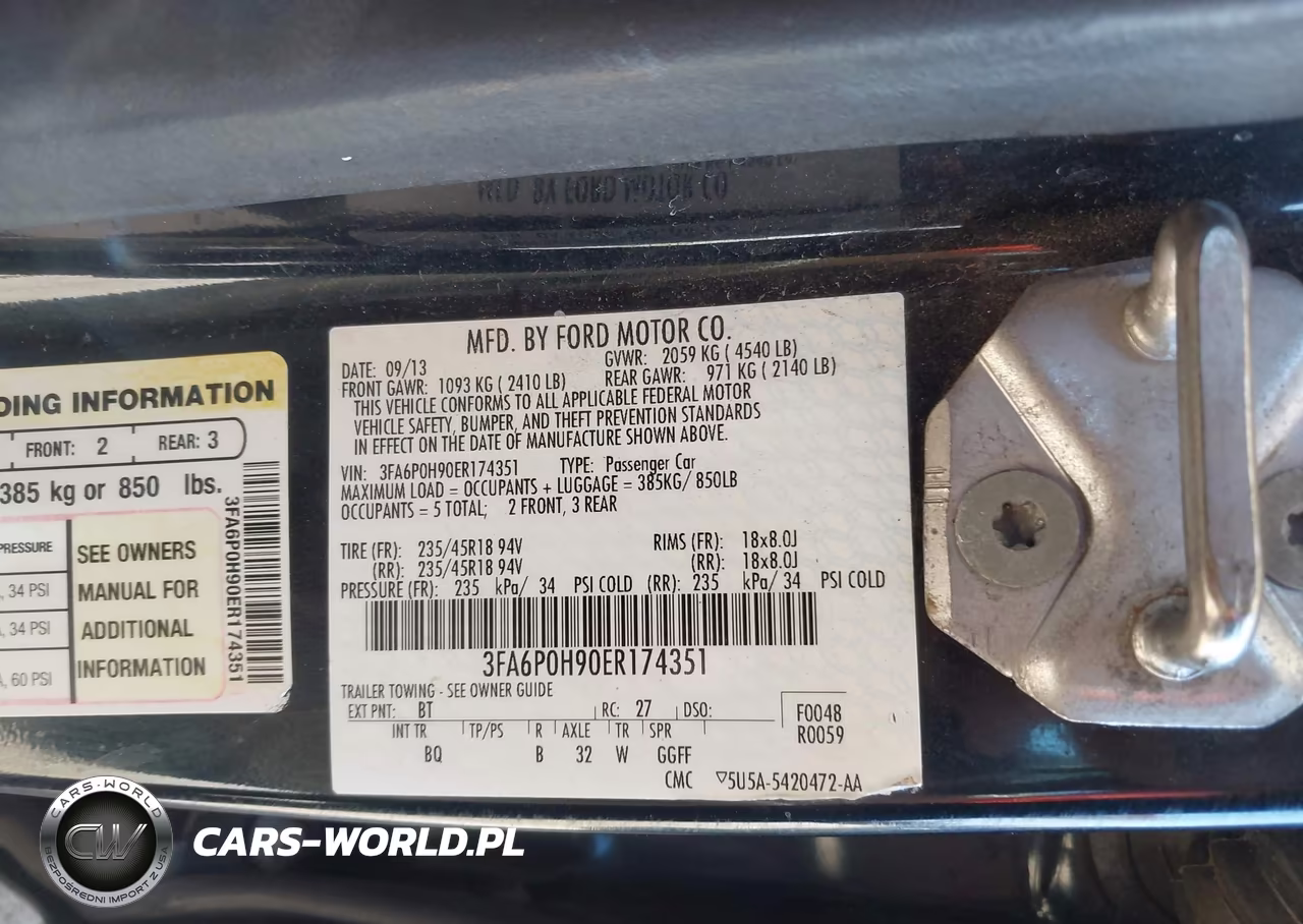 2014 Ford Fusion Se VIN:3FA6P0H90ER174351 - 9