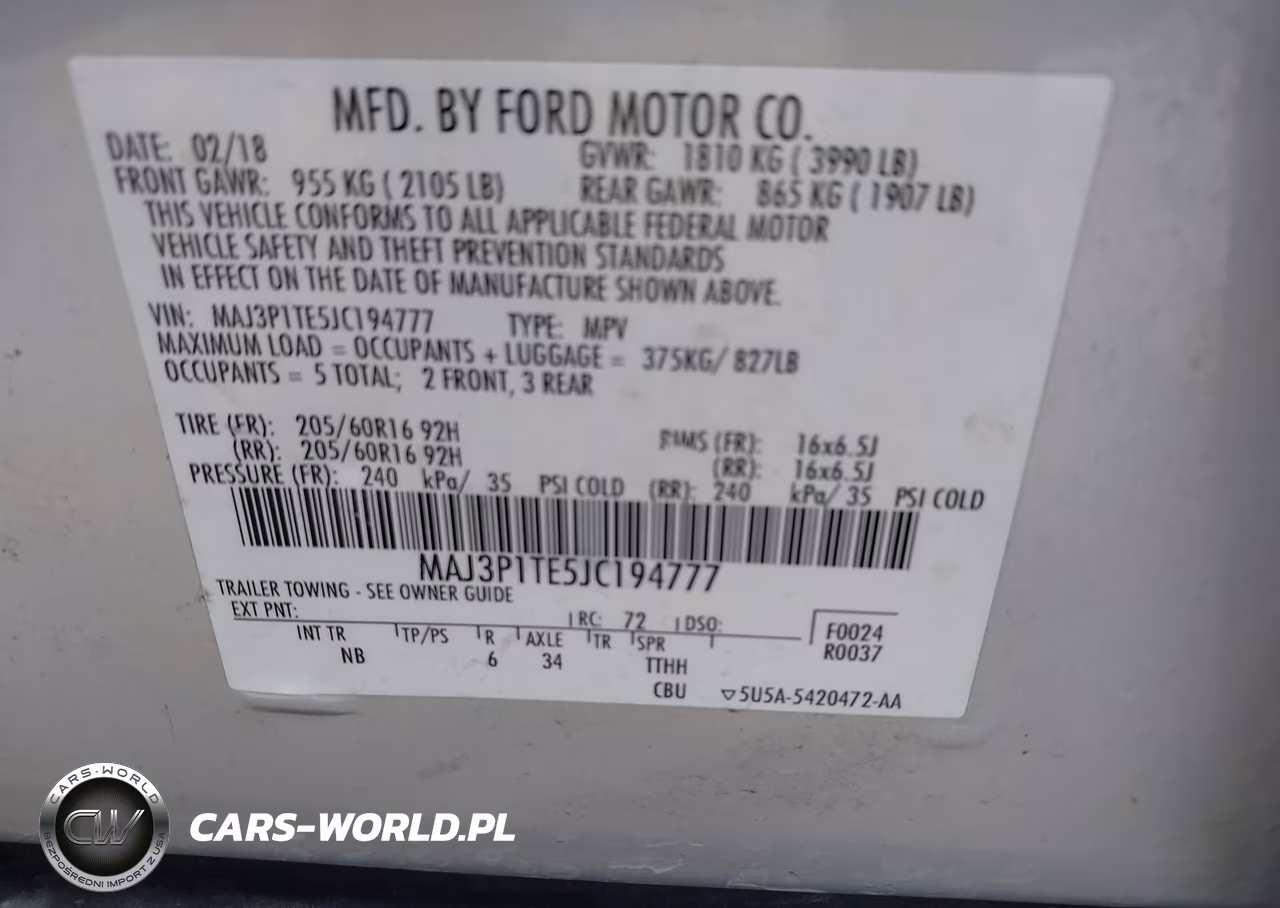 2018 Ford Ecosport Se VIN:MAJ3P1TE5JC194777 - 9