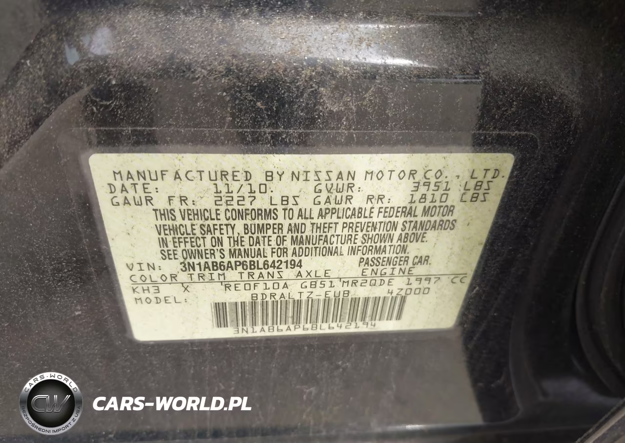 2011 Nissan Sentra 2.0Sr VIN:3N1AB6AP6BL642194 - 9
