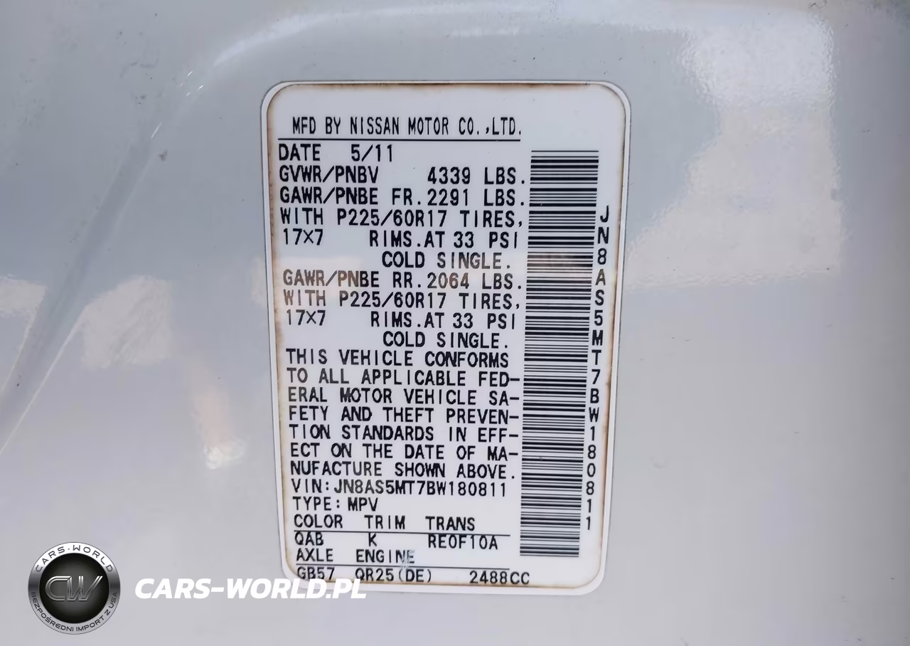 2011 Nissan Rogue Sv VIN:JN8AS5MT7BW180811 - 9
