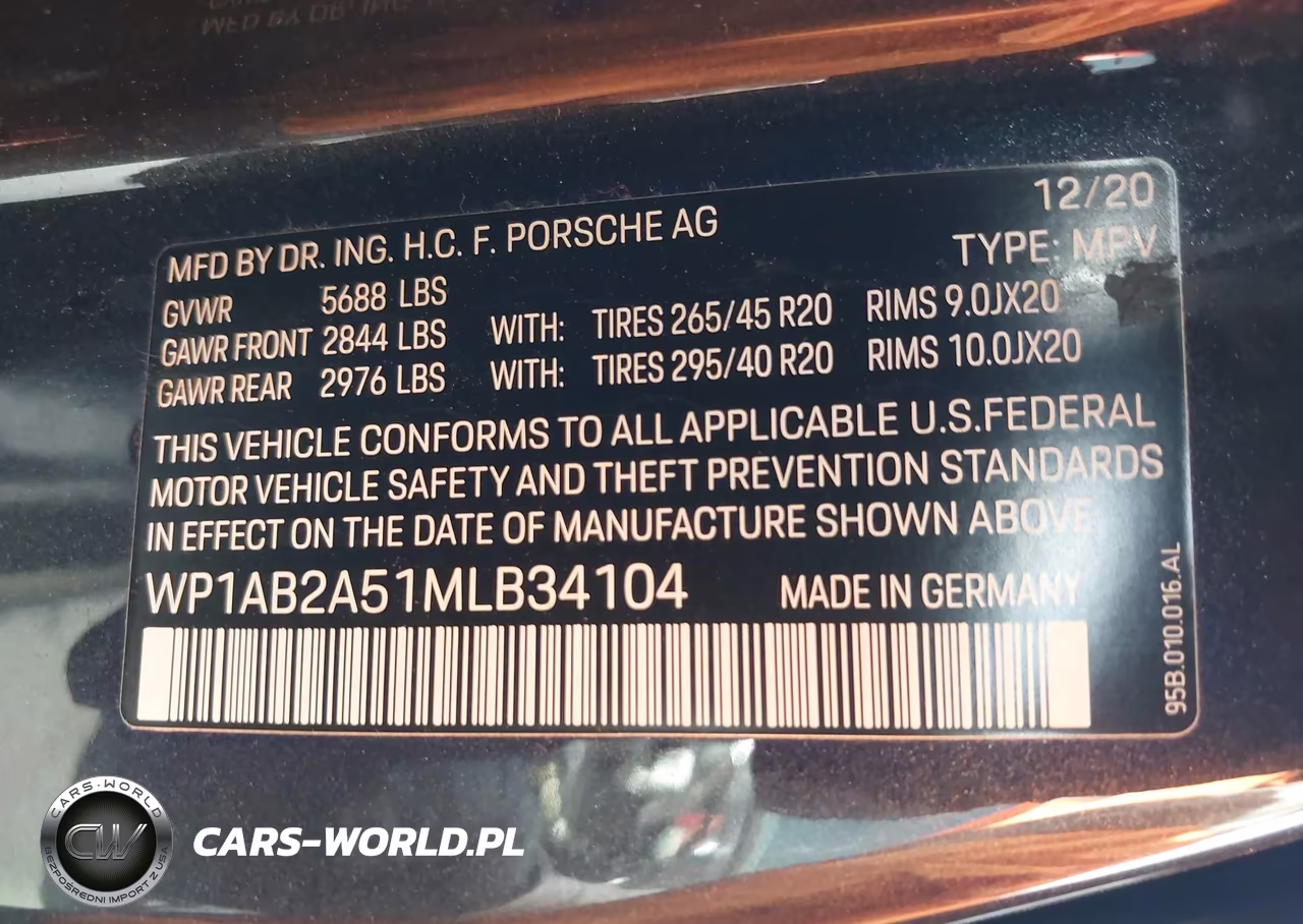 2021 Porsche Macan S VIN:WP1AB2A51MLB34104 - 9