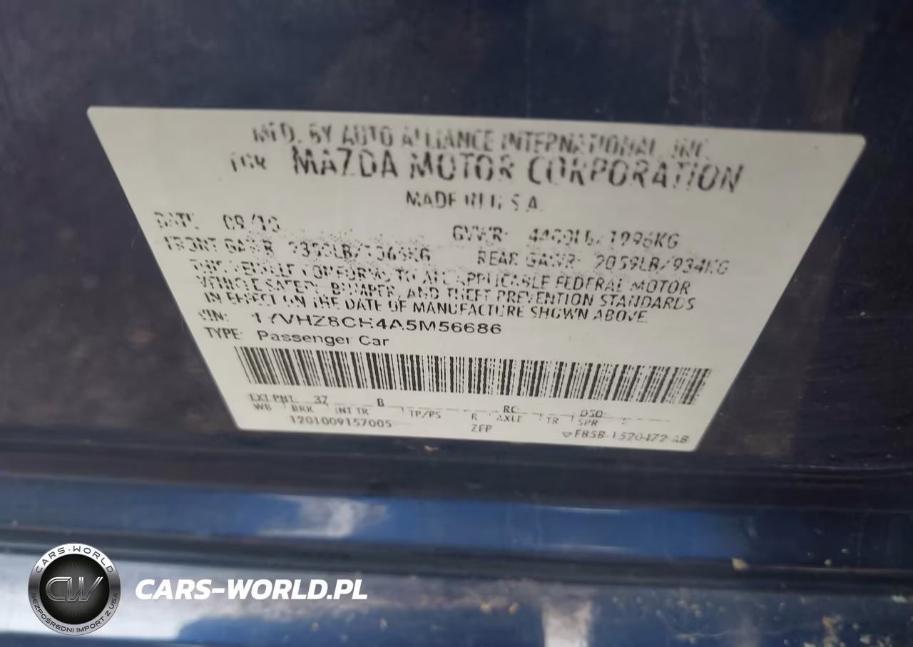 2010 Mazda Mazda6 I Touring VIN:1YVHZ8CH4A5M56686 - 9