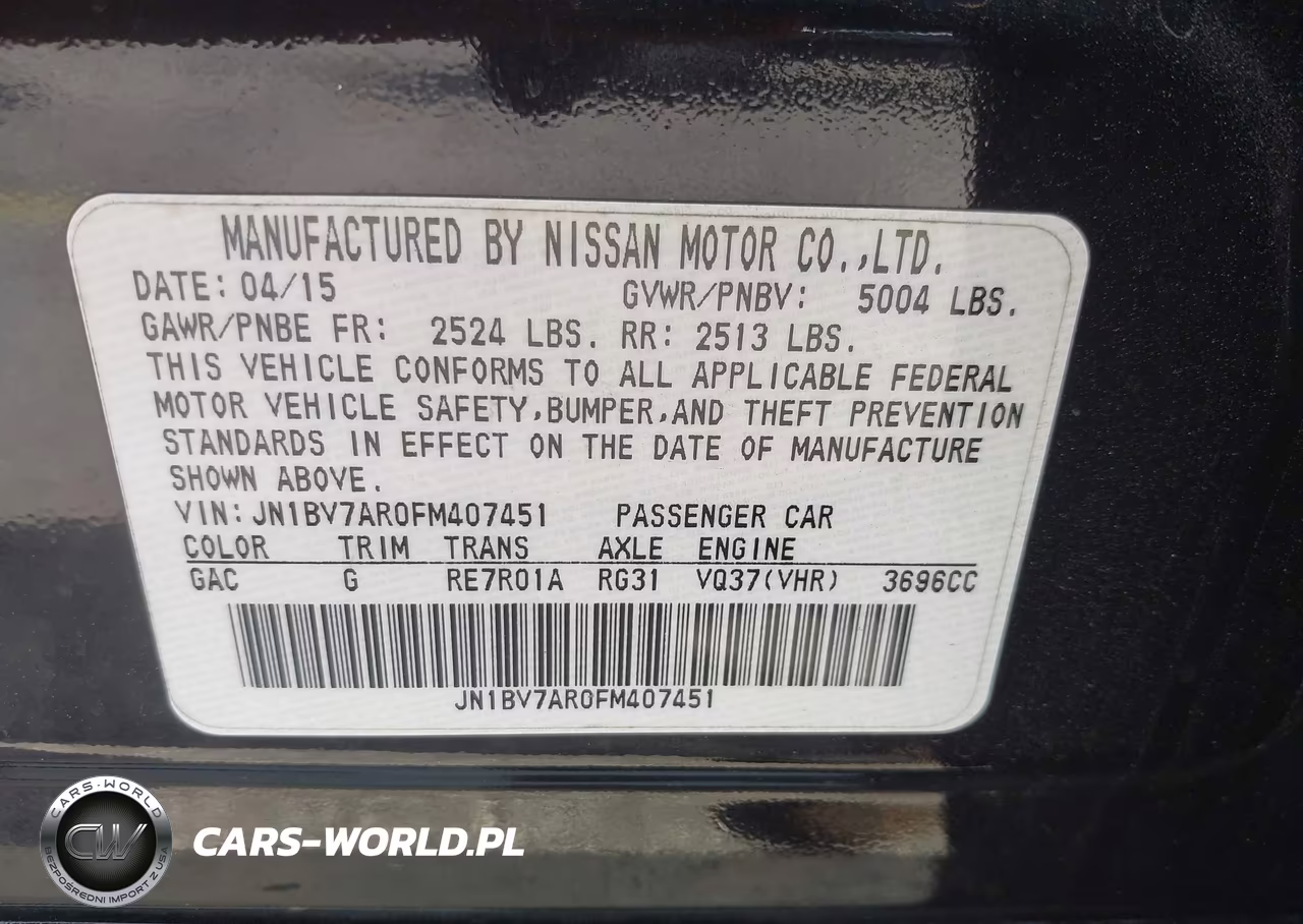 2015 Infiniti Q50 Premium VIN:JN1BV7AR0FM407451 - 9