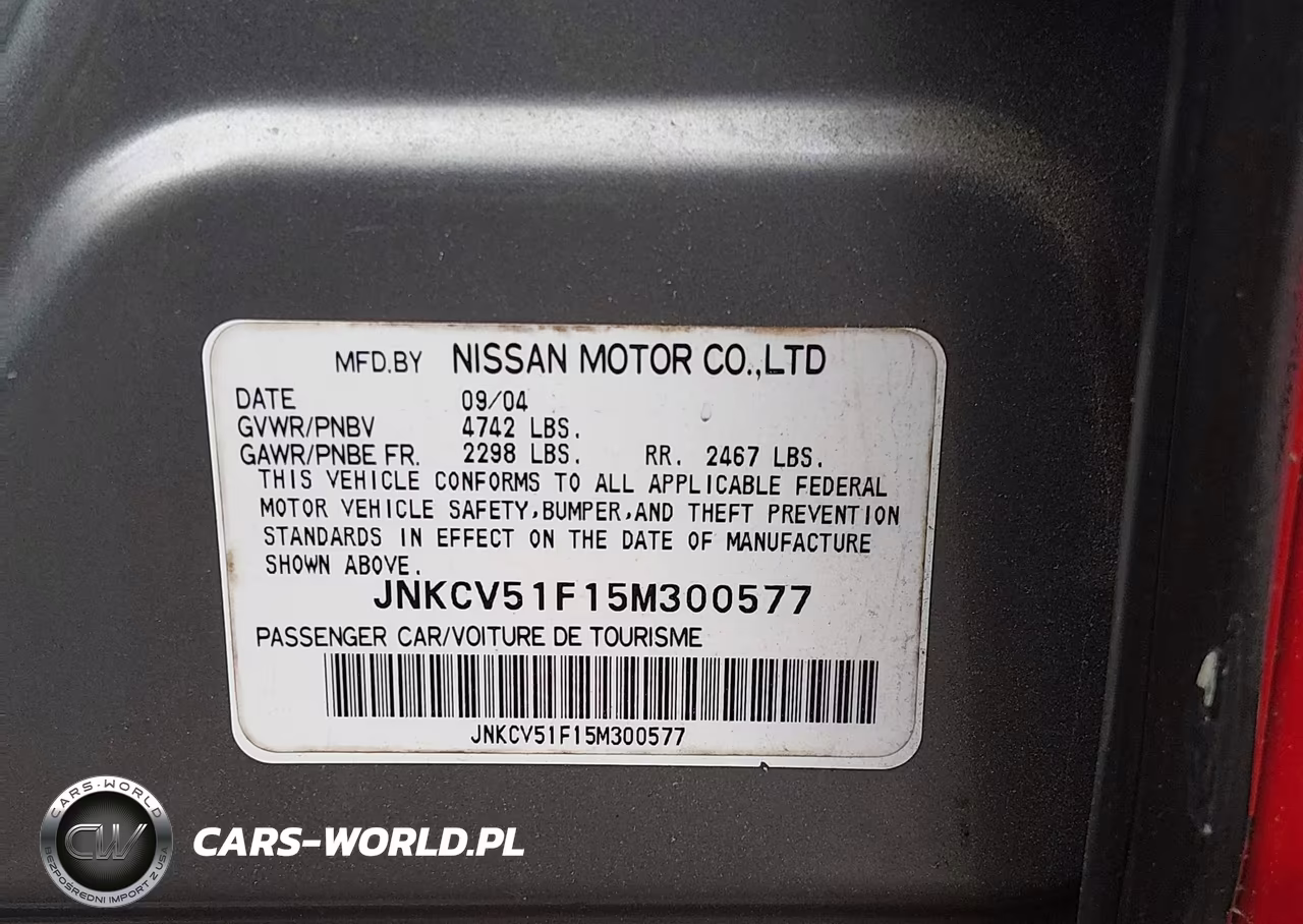 2005 Infiniti G35X VIN:JNKCV51F15M300577 - 9