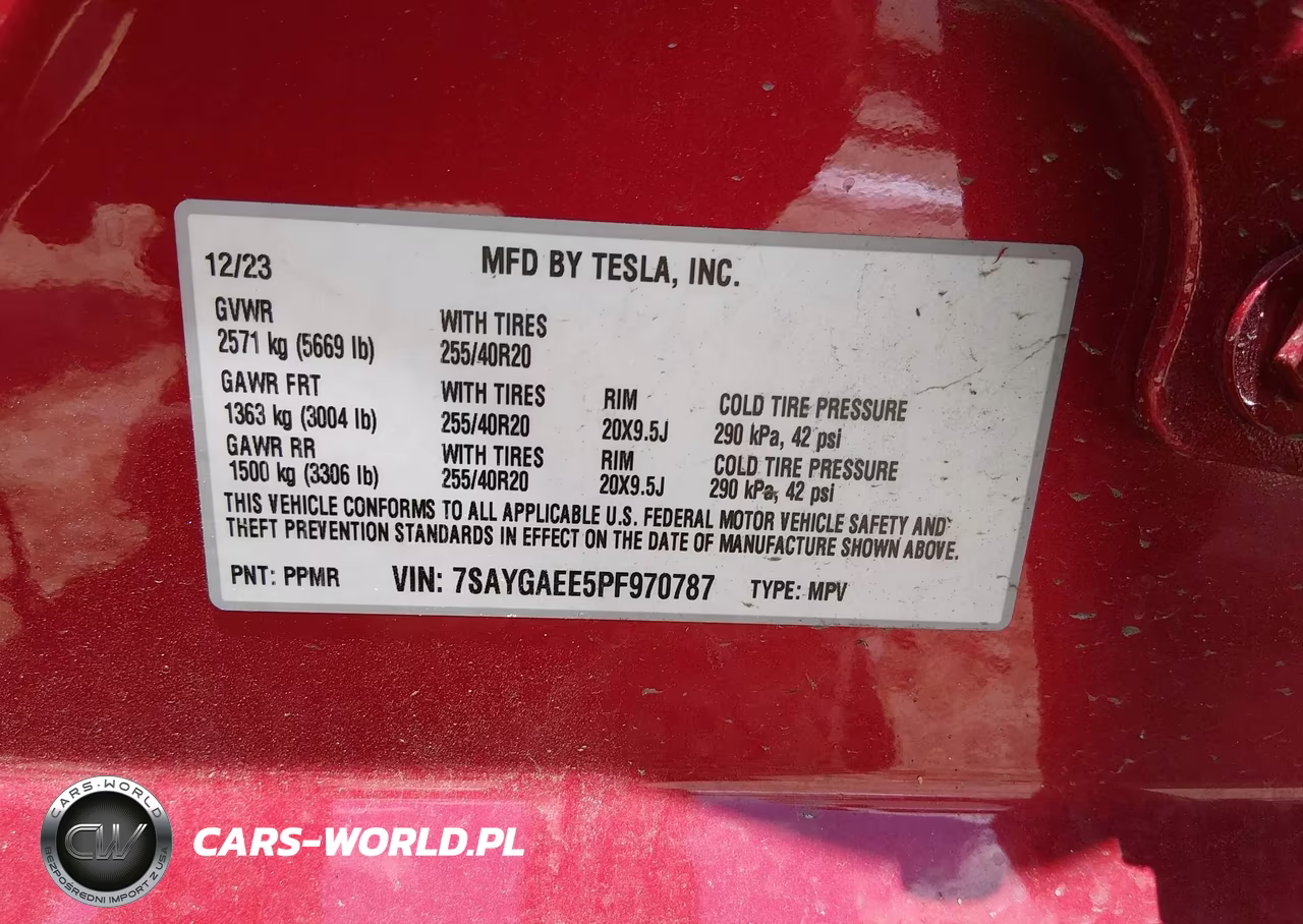 2023 Tesla Model Y Awd-Long Range Dual Motor All-Wheel Drive VIN:7SAYGAEE5PF970787 - 9