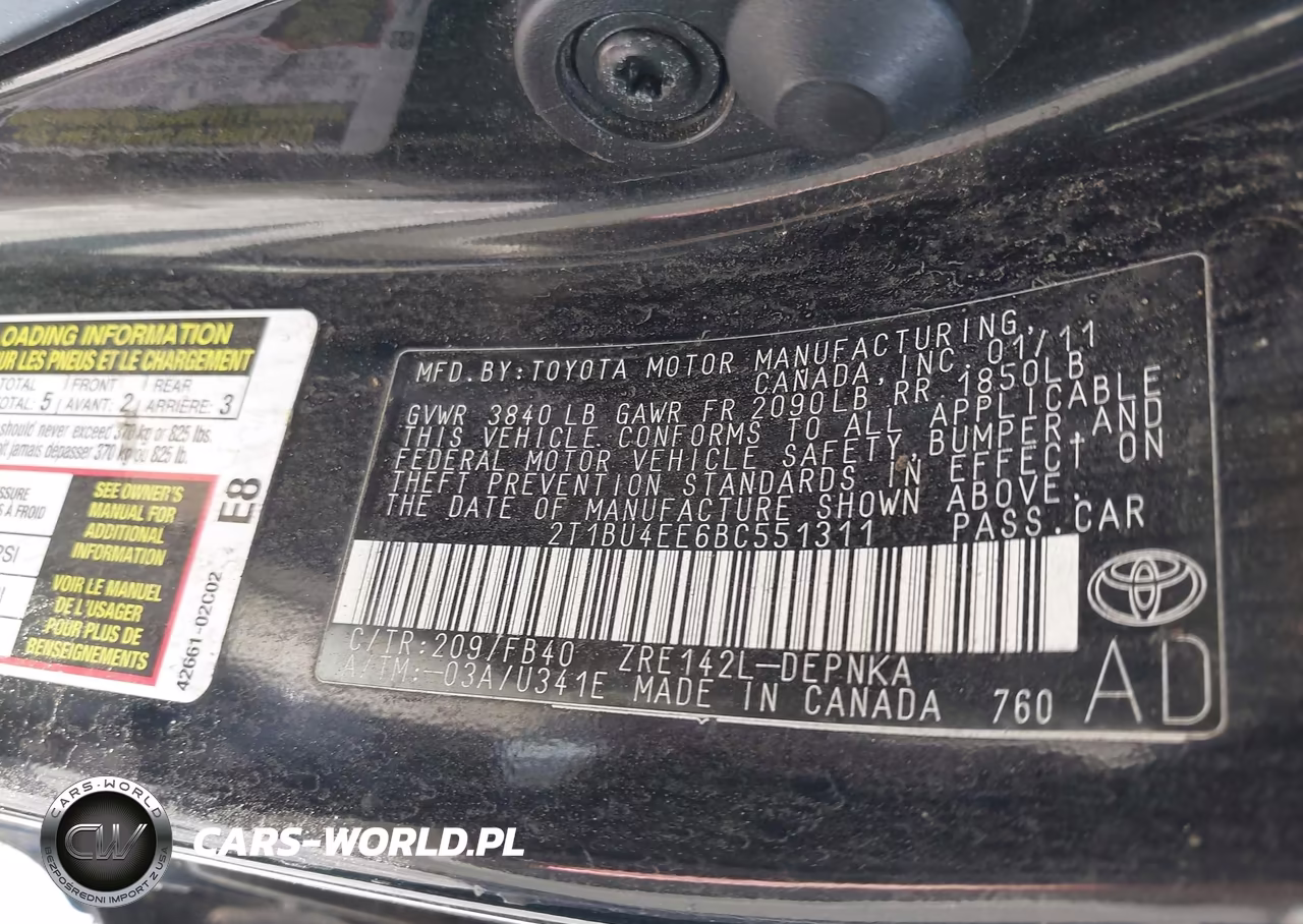 2011 Toyota Corolla Le VIN:2T1BU4EE6BC551311 - 9
