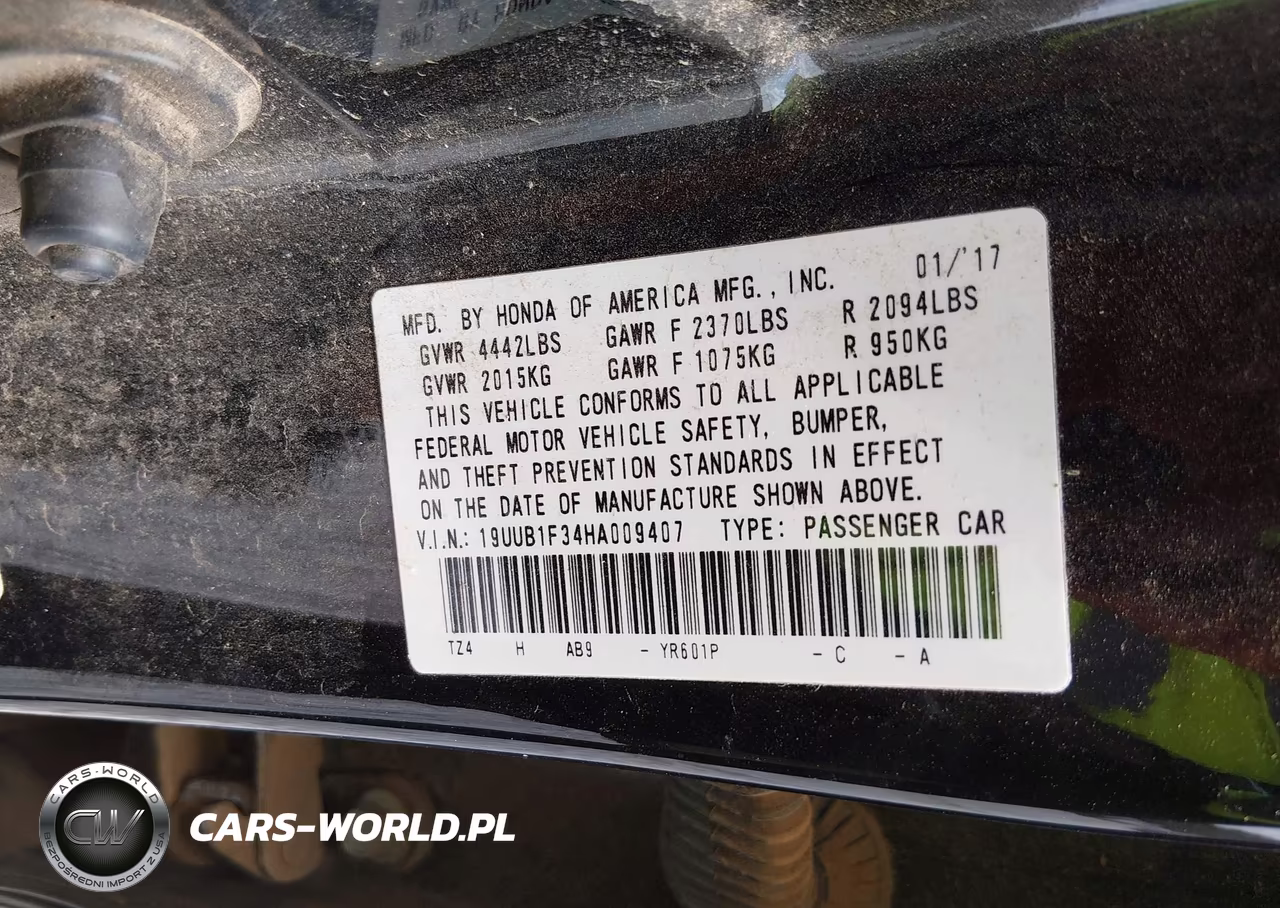 2017 Acura Tlx VIN:19UUB1F34HA009407 - 9