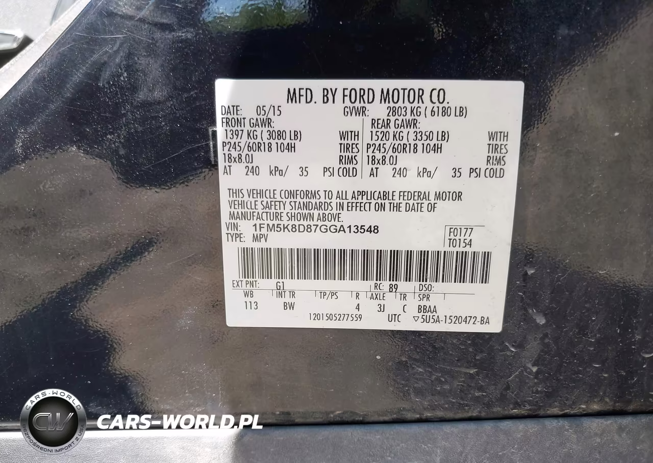 2016 Ford Explorer Xlt VIN:1FM5K8D87GGA13548 - 9