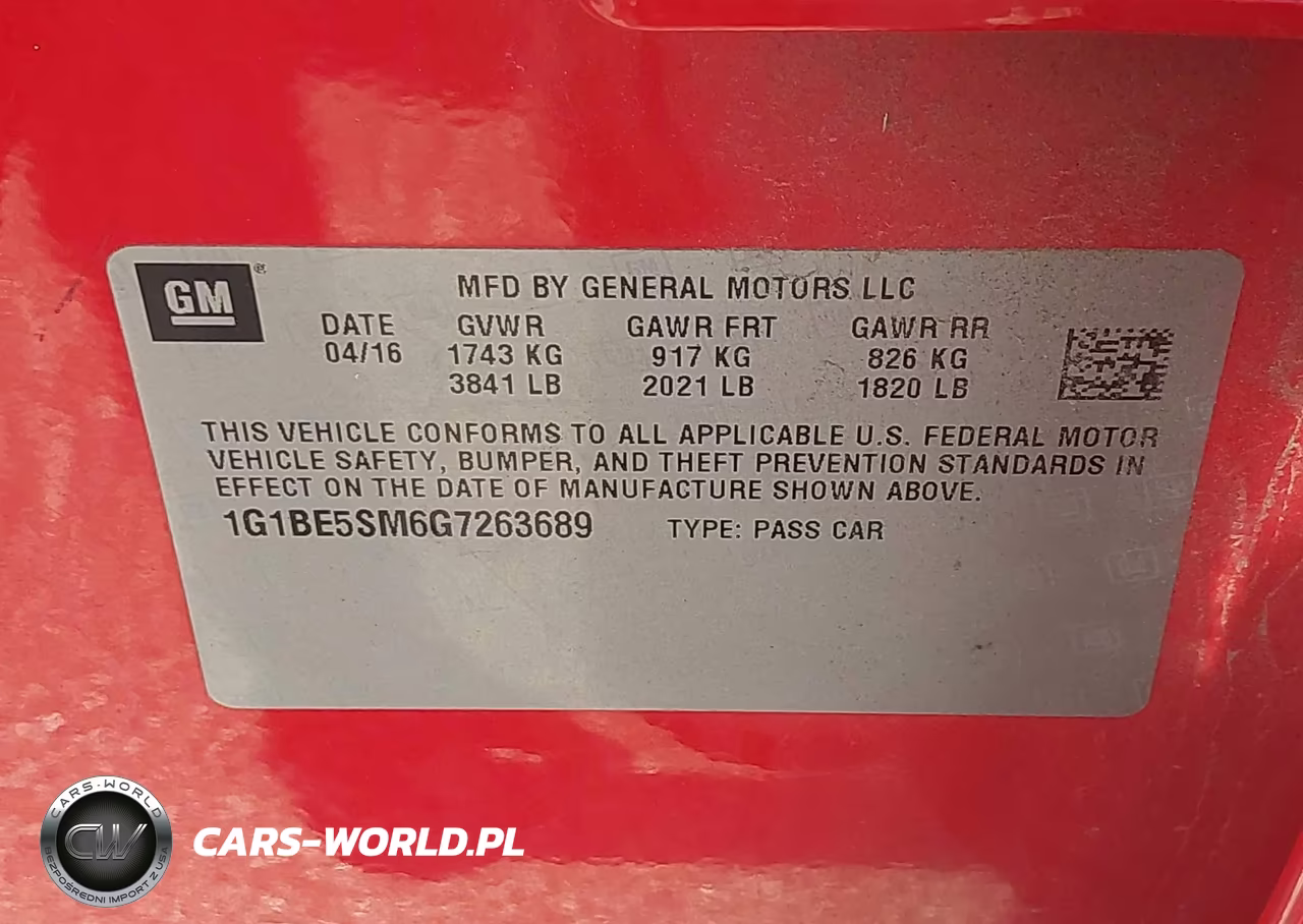 2016 Chevrolet Cruze Lt Auto VIN:1G1BE5SM6G7263689 - 9