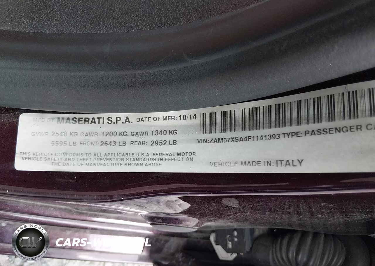2015 Maserati Ghibli VIN:ZAM57XSA4F1141393 - 9