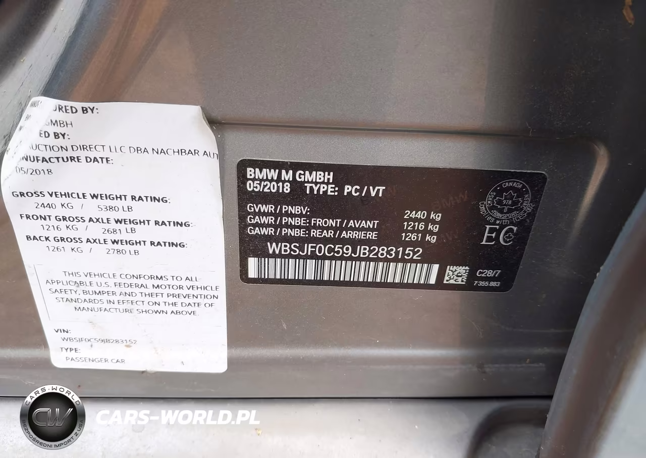 2018 BMW M5 VIN:WBSJF0C59JB283152 - 9