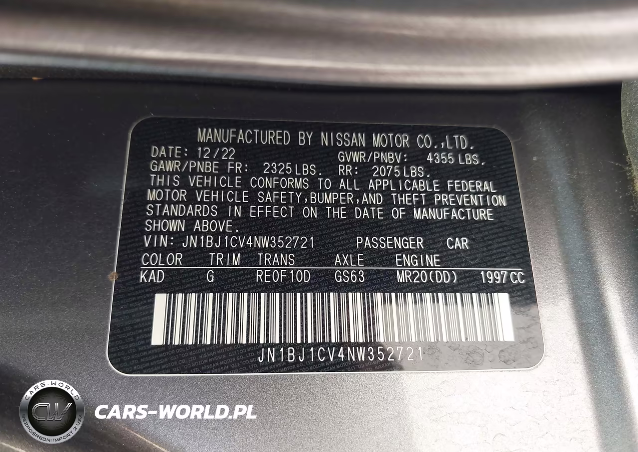 2022 Nissan Rogue Sport Sl Fwd Xtronic Cvt VIN:JN1BJ1CV4NW352721 - 9