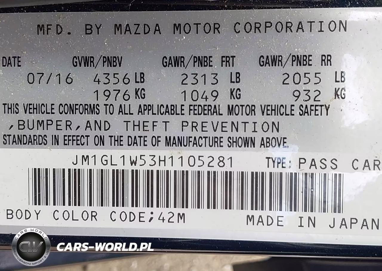 2017 Mazda Mazda6 Grand Touring VIN:JM1GL1W53H1105281 - 9