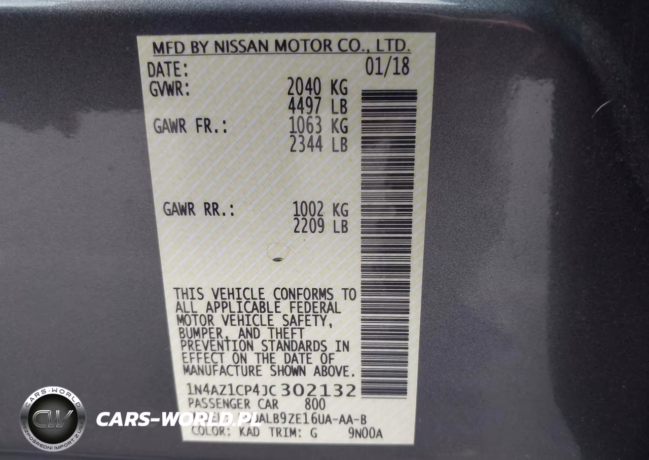 2018 Nissan Leaf S VIN:1N4AZ1CP4JC302132 - 9