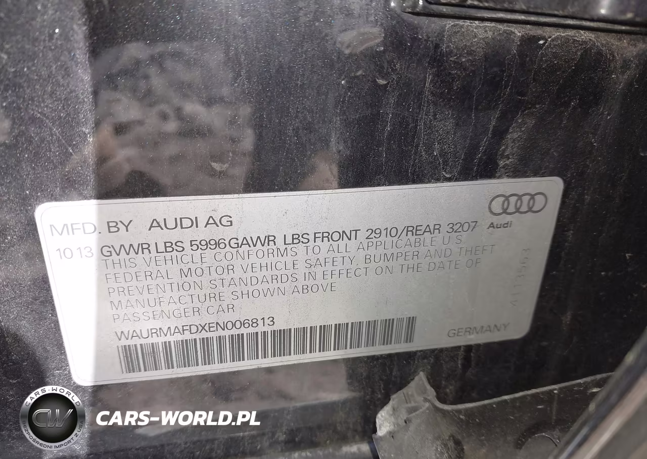 2014 Audi A8 L 3.0 Tdi VIN:WAURMAFDXEN006813 - 9