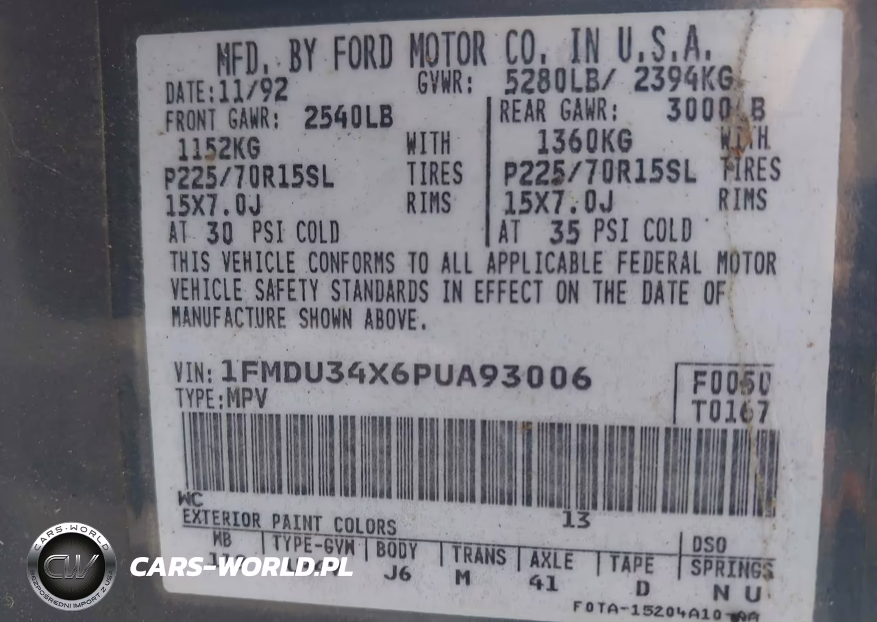 1993 Ford Explorer VIN:1FMDU34X6PUA93006 - 9