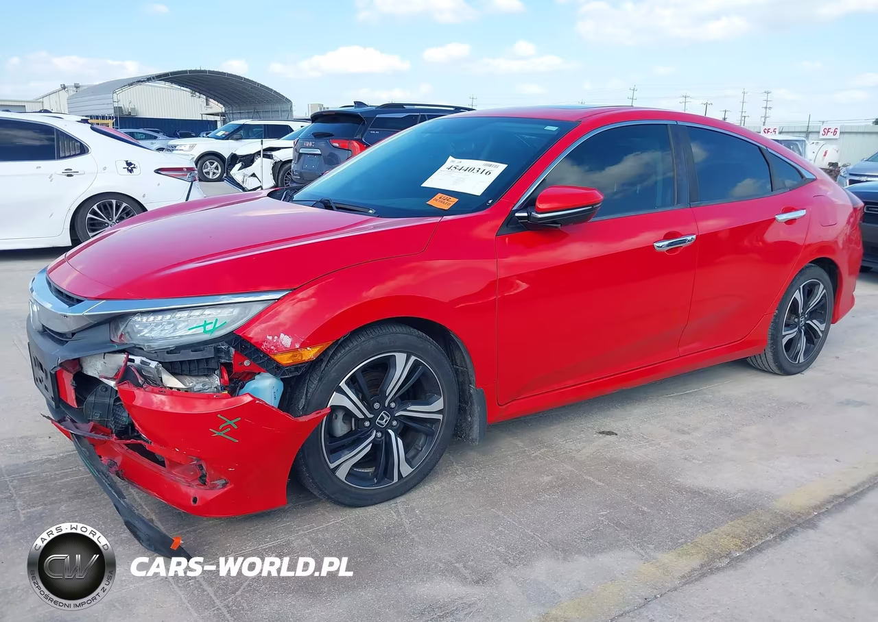 2018 Honda Civic Touring VIN:2HGFC1F96JH101989 - 2
