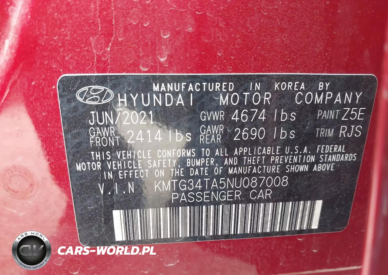 2022 Genesis G70 2.0T Rwd VIN:KMTG34TA5NU087008 - 9