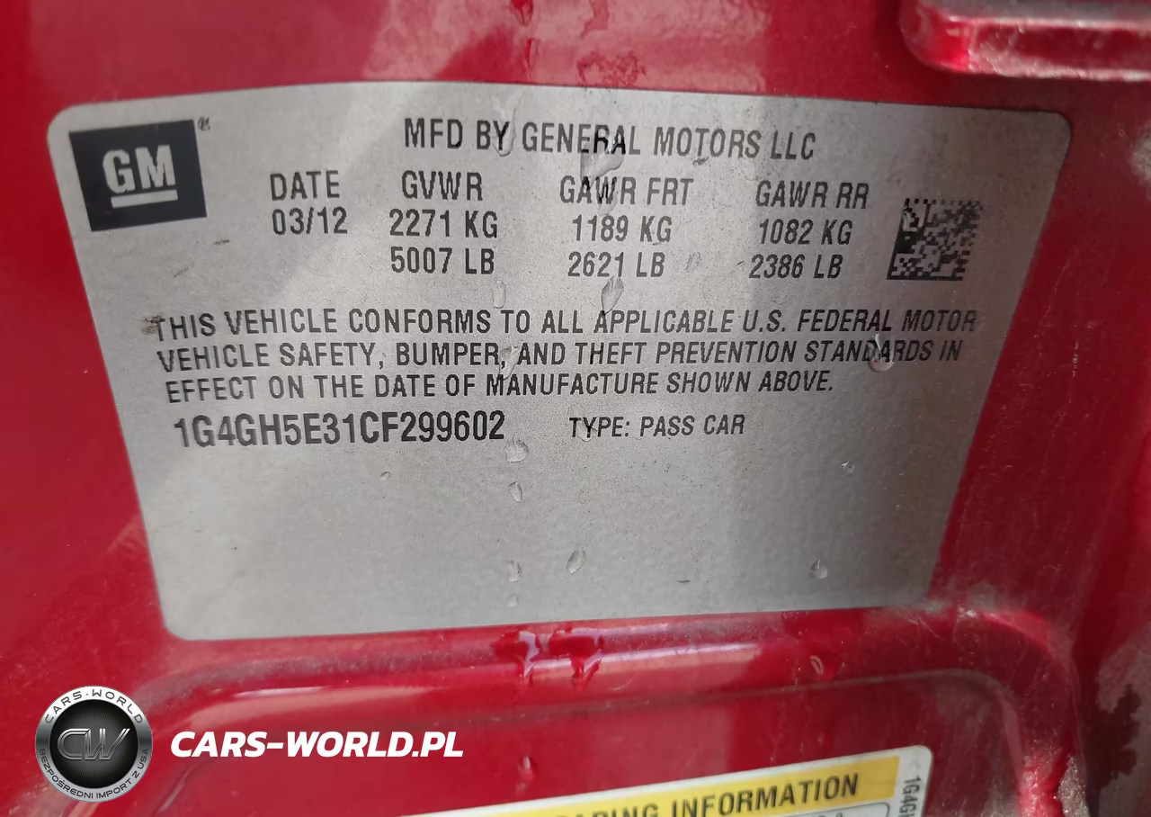2012 Buick Lacrosse Premium 3 Group VIN:1G4GH5E31CF299602 - 9