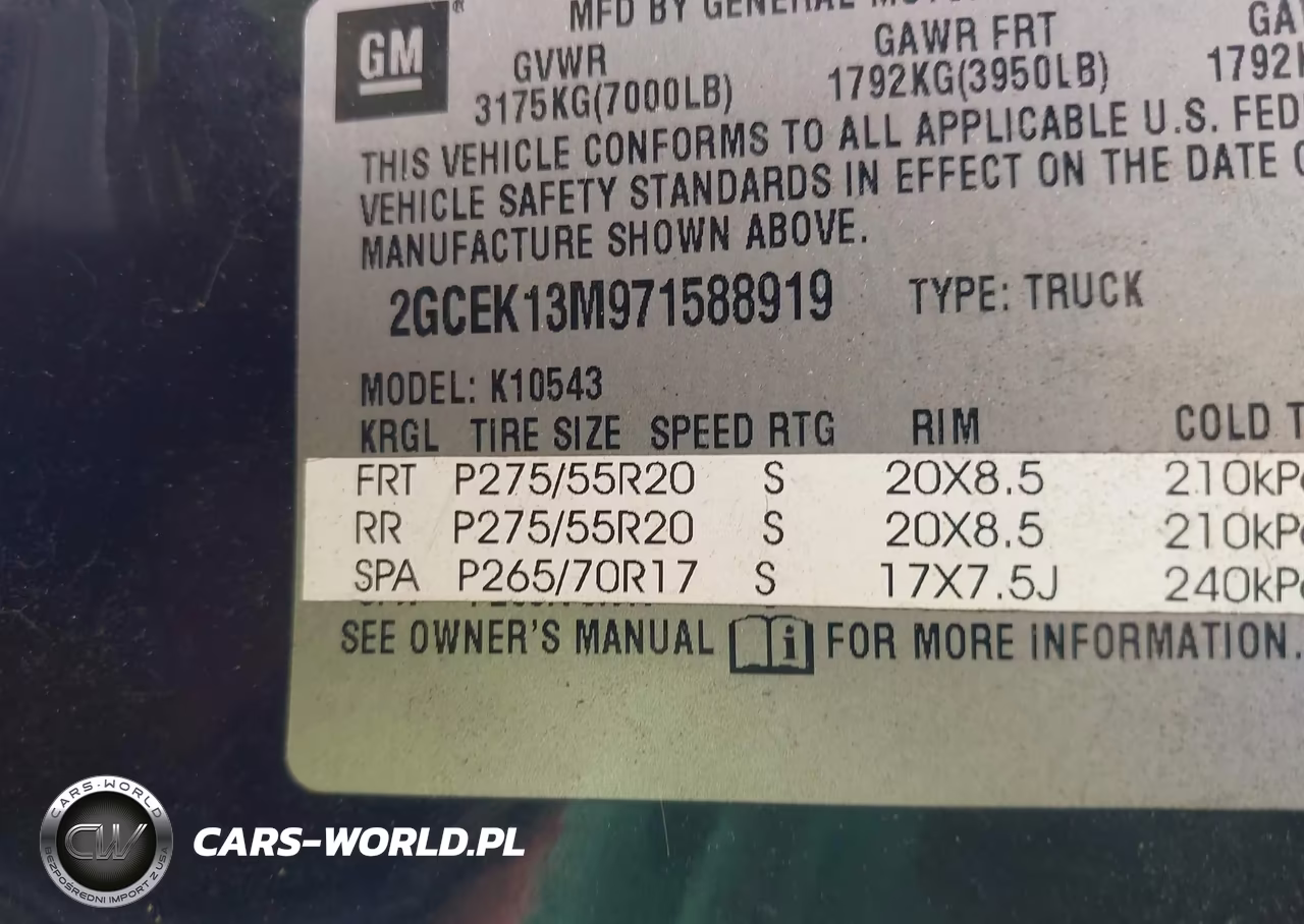 2007 Chevrolet Silverado 1500 Lt1 VIN:2GCEK13M971588919 - 9