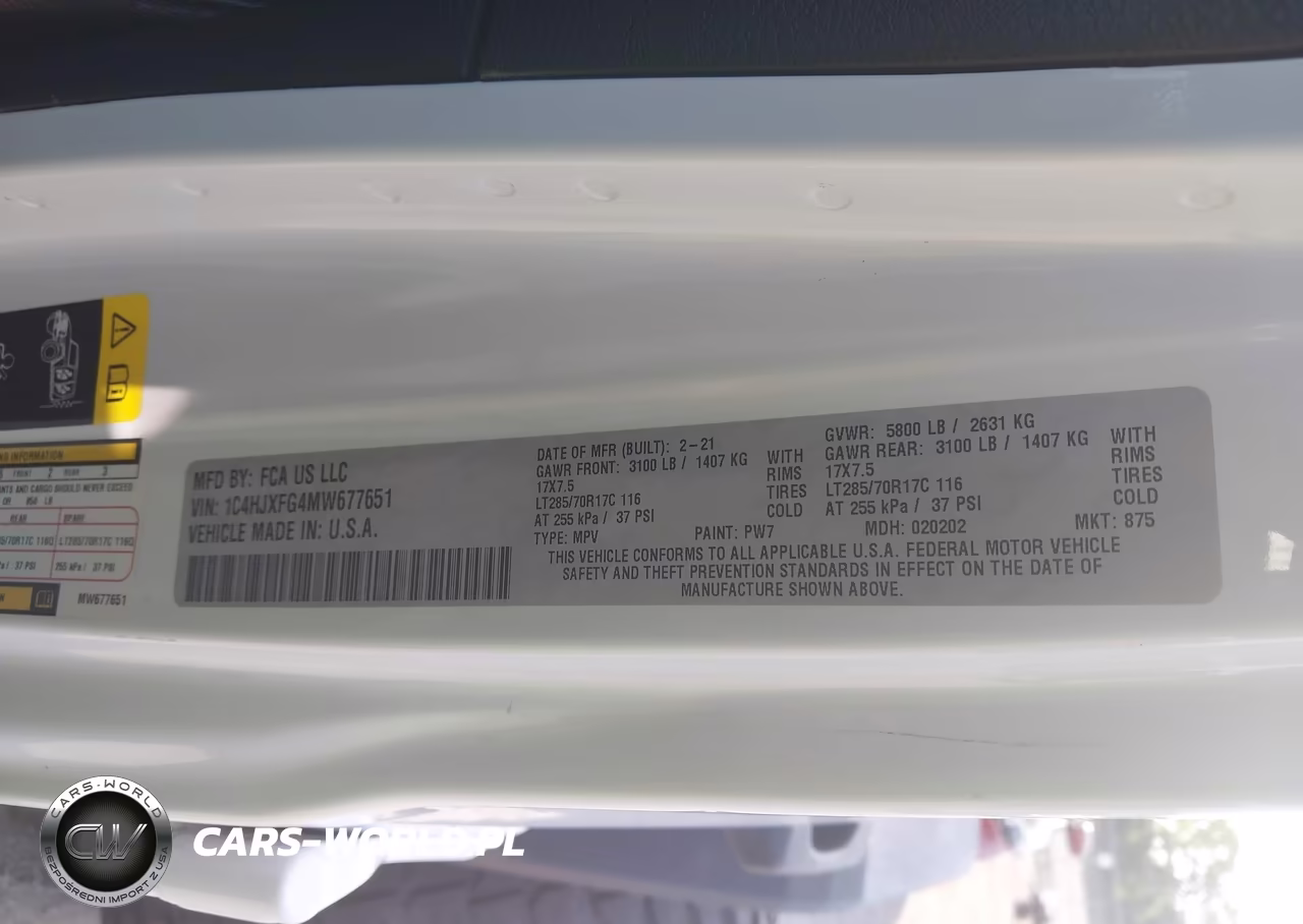 2021 Jeep Wrangler Unlimited Rubicon 4X4 VIN:1C4HJXFG4MW677651 - 9