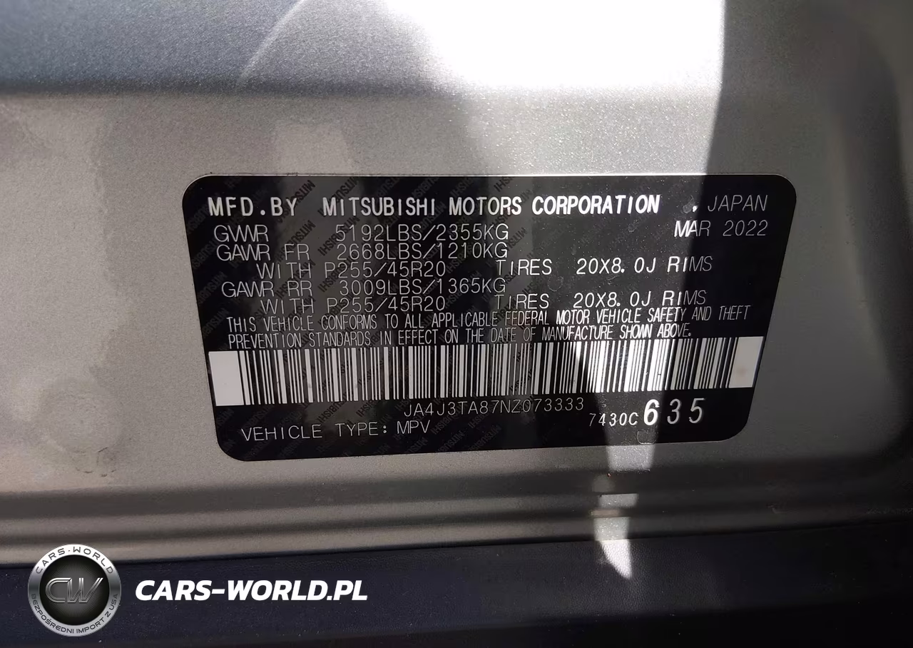 2022 Mitsubishi Outlander Es 2.5 2Wd VIN:JA4J3TA87NZ073333 - 9