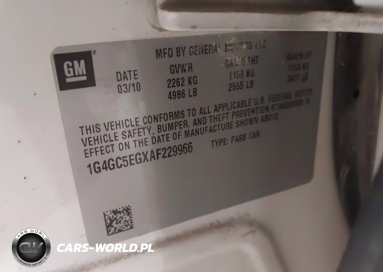 2010 Buick Lacrosse Cxl VIN:1G4GC5EGXAF229966 - 9