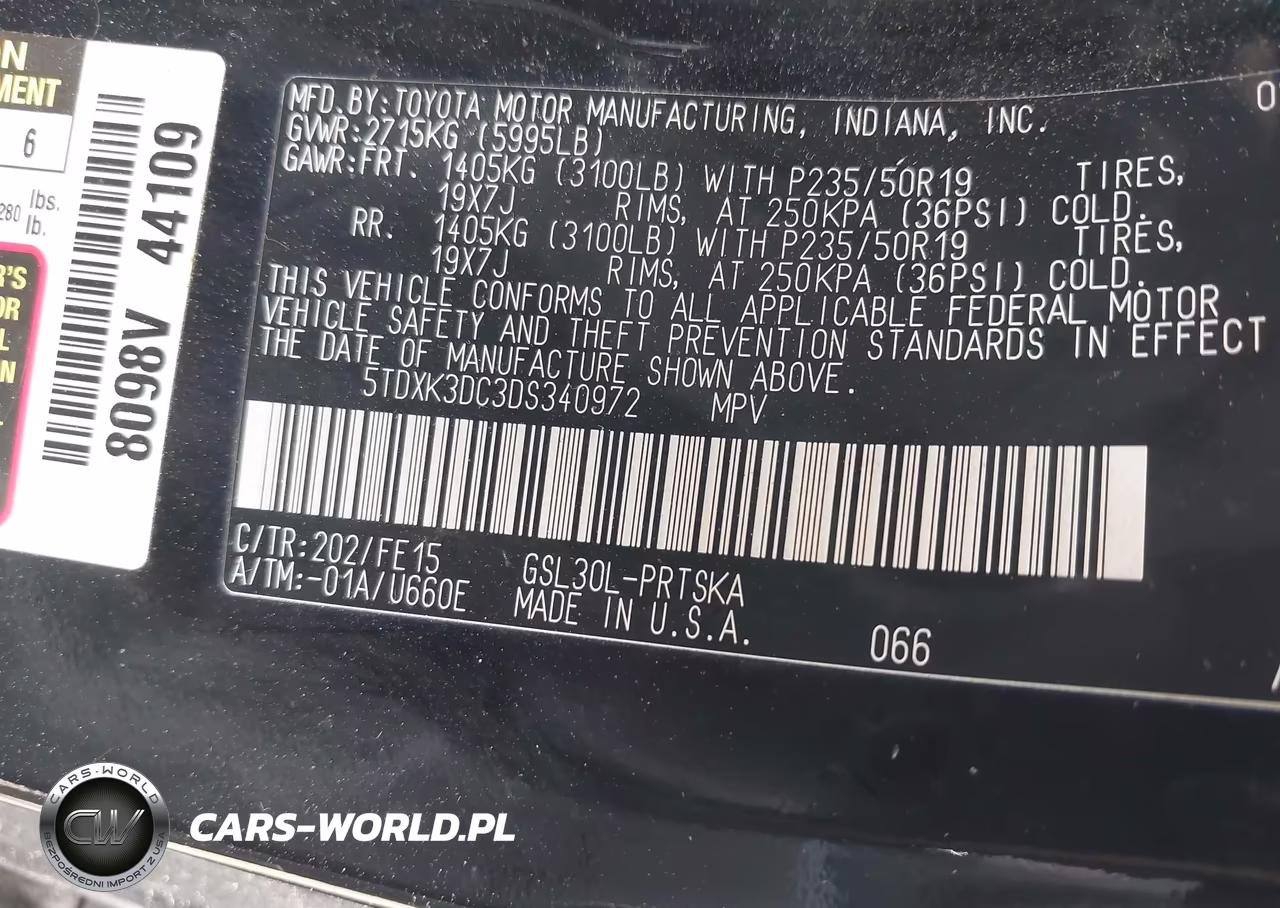 2013 Toyota Sienna Se 8 Passenger VIN:5TDXK3DC3DS340972 - 9