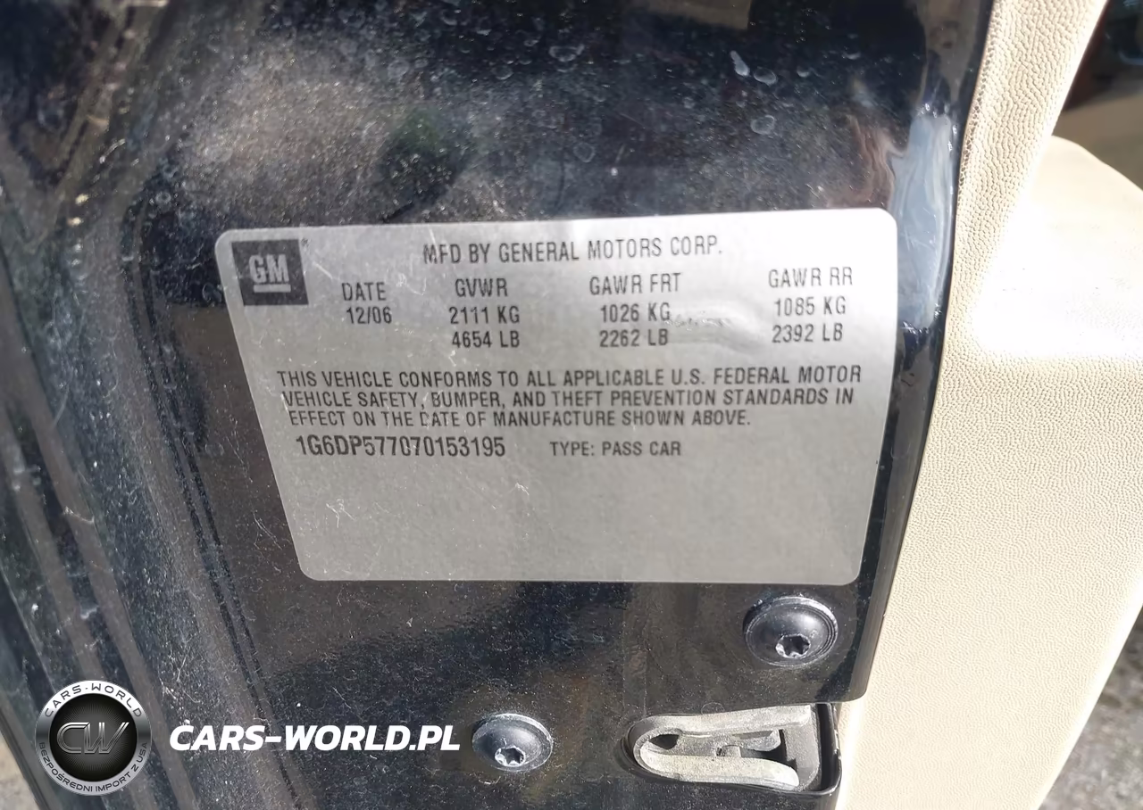 2007 Cadillac Cts Standard VIN:1G6DP577070153195 - 9