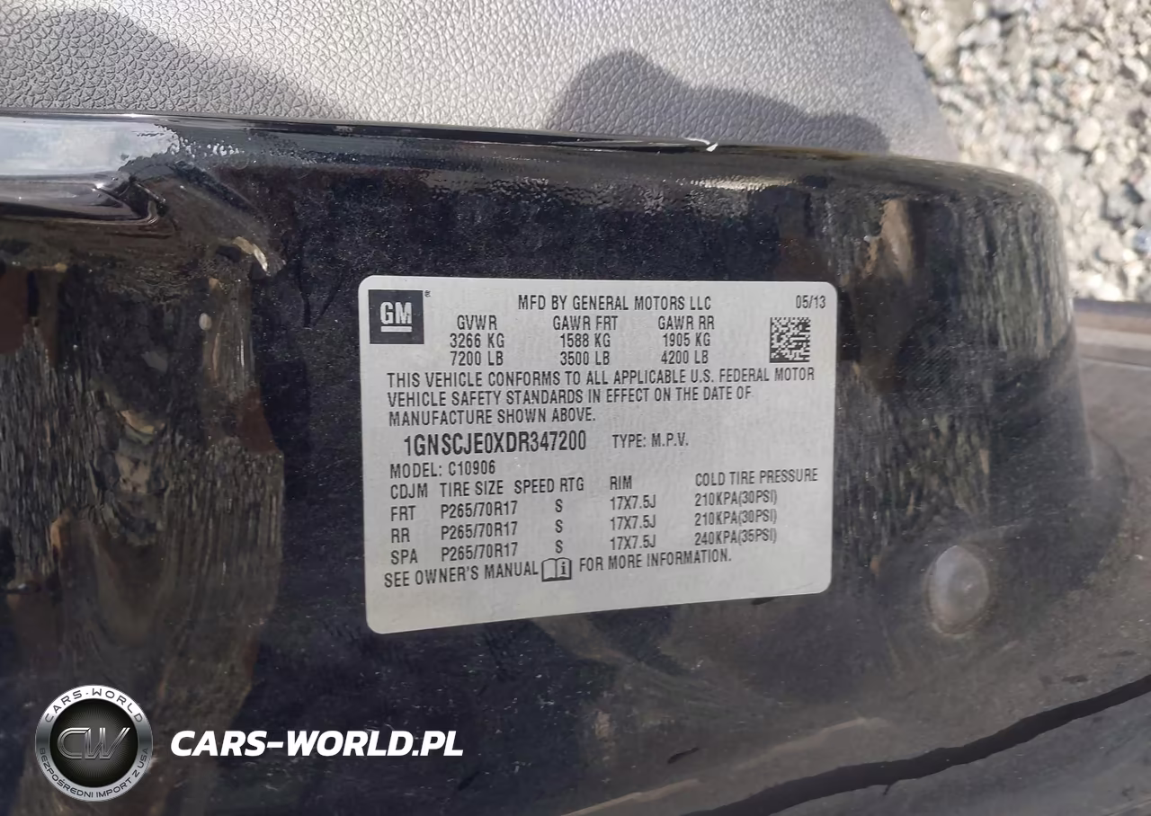 2013 Chevrolet Suburban Lt VIN:1GNSCJE0XDR347200 - 9