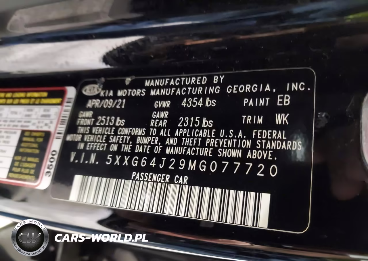 2021 Kia K5 Gt-Line VIN:5XXG64J29MG077720 - 9