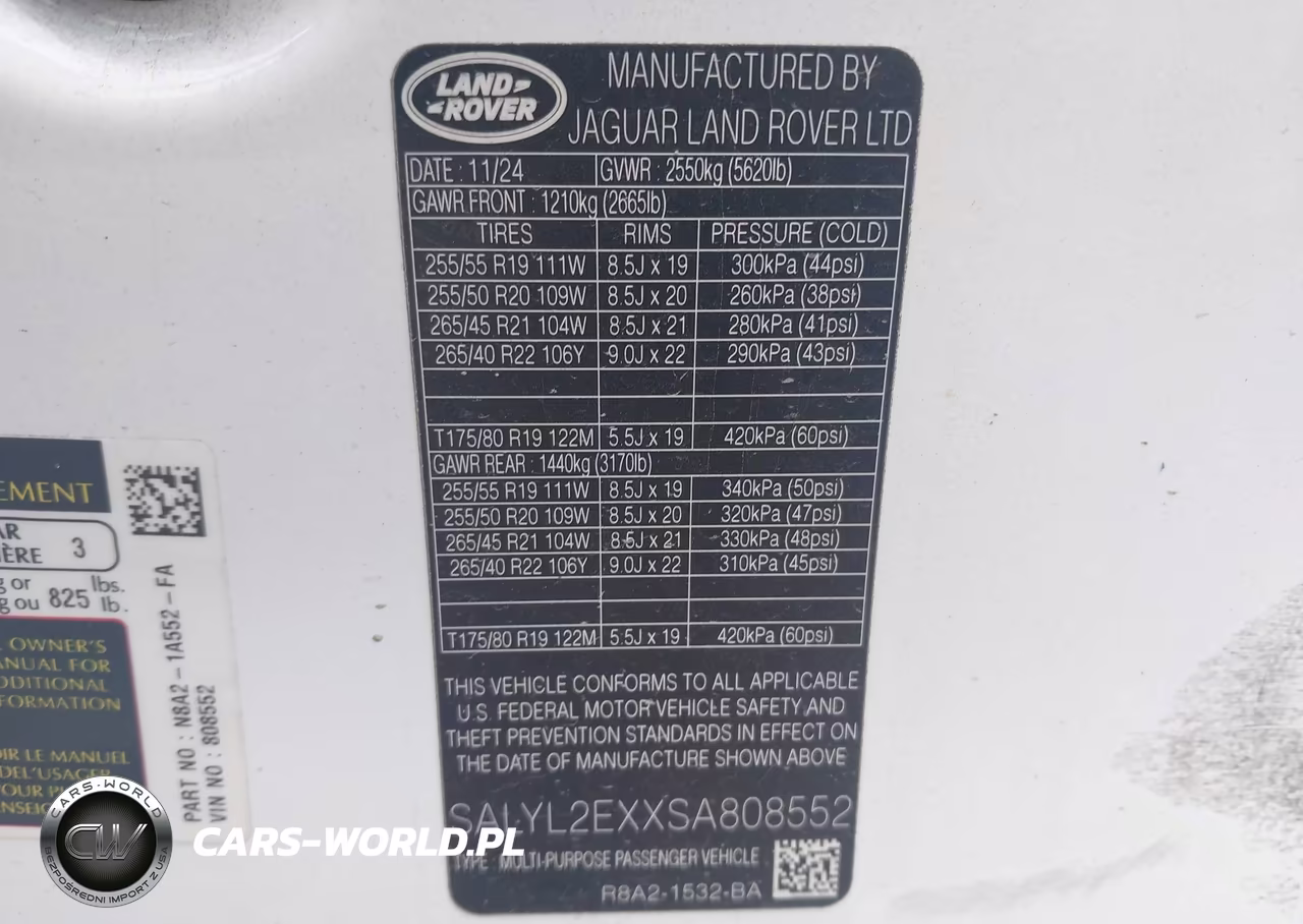 2025 Land Rover Range Rover Velar P250 Dynamic Se VIN:SALYL2EXXSA808552 - 9
