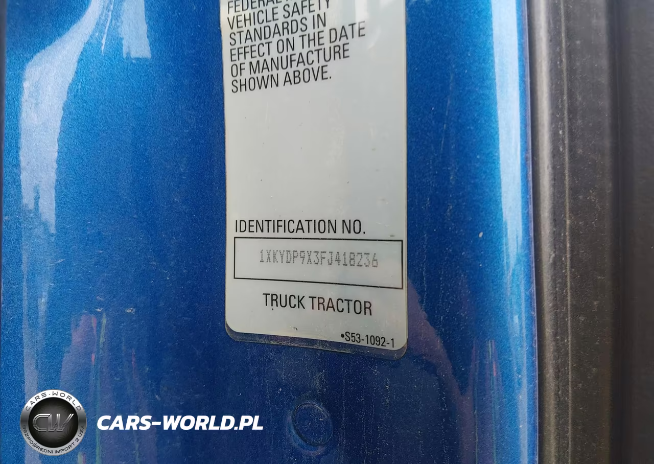 2015 Kenworth Construction T680 VIN:1XKYDP9X3FJ418236 - 9