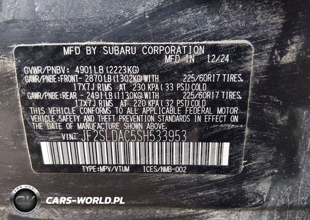2025 Subaru Forester VIN:JF2SLDAC5SH533953 - 9