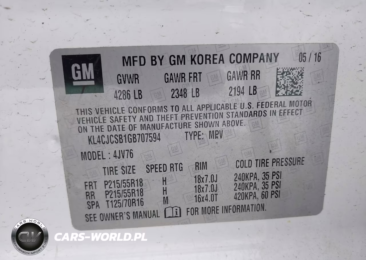 2016 Buick Encore Leather VIN:KL4CJCSB1GB707594 - 6