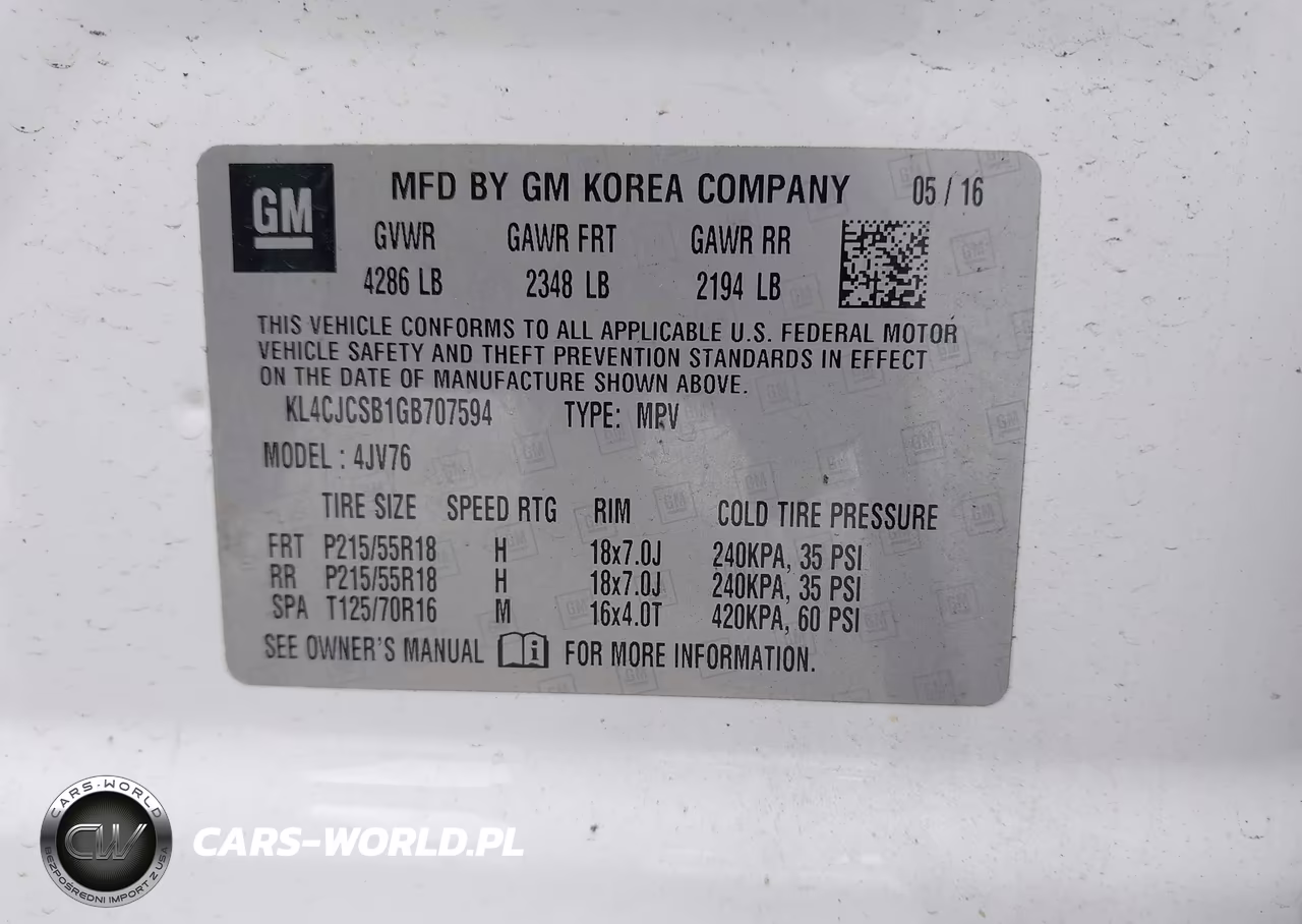 2016 Buick Encore Leather VIN:KL4CJCSB1GB707594 - 9