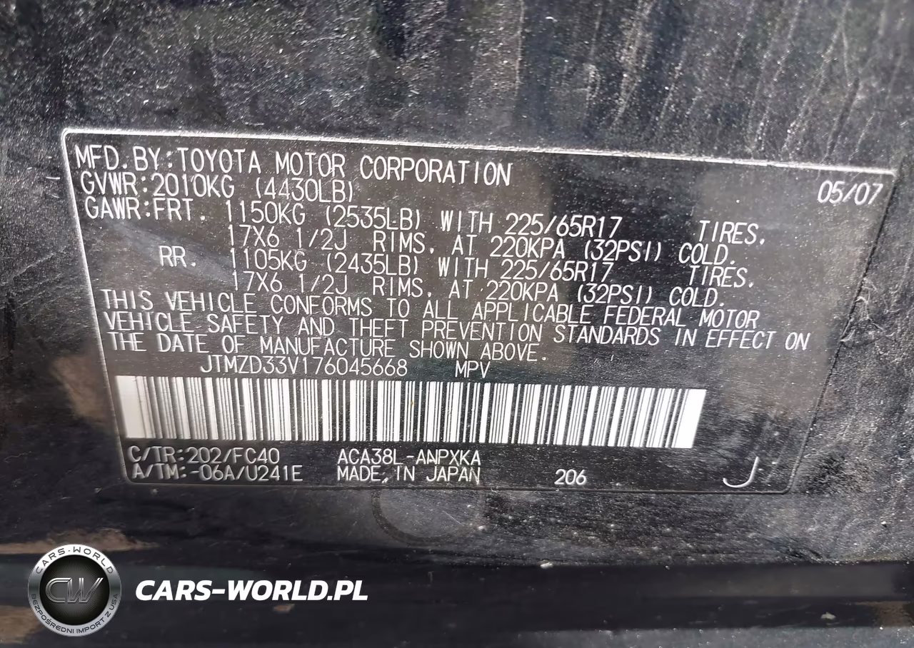 2007 Toyota Rav4 VIN:JTMZD33V176045668 - 9