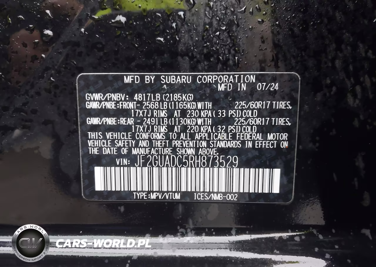 2024 Subaru Crosstrek Premium VIN:JF2GUADC5RH873529 - 9