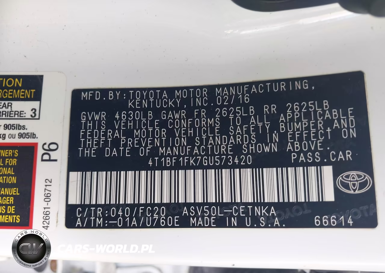 2016 Toyota Camry Le VIN:4T1BF1FK7GU573420 - 9