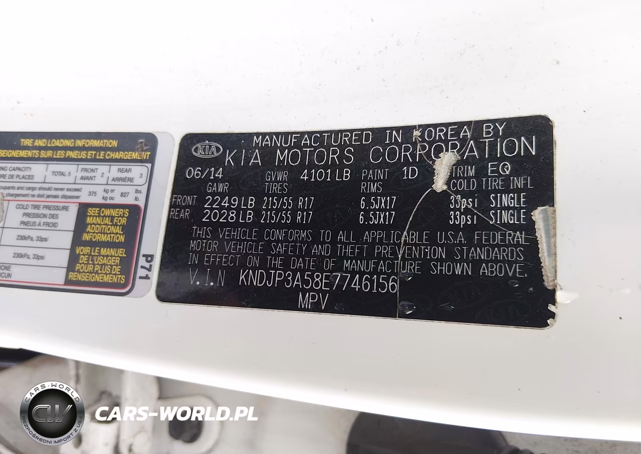 2014 Kia Soul + VIN:KNDJP3A58E7746156 - 9